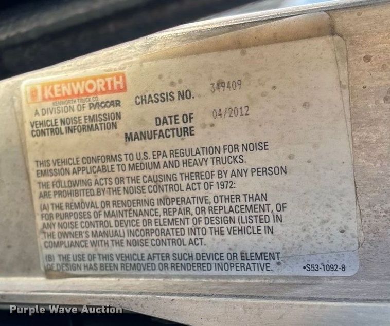 image for item ED2367 2013 Kenworth T400 ready mix truck