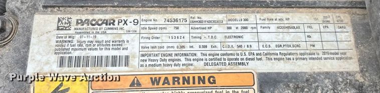 image for item ED2415 2020 Kenworth T370 utility / service truck