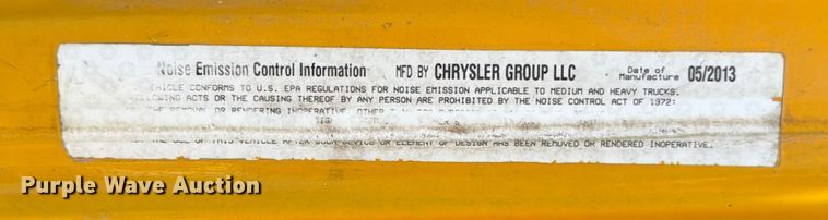 image for item ED4992 2013 RAM 5500 utility / service truck