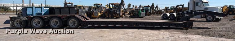 image for item ED4993 2013 Trail King TK110HDG lowboy equipment trailer