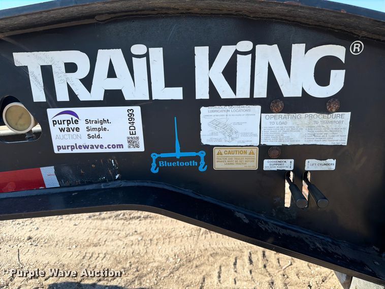 image for item ED4993 2013 Trail King TK110HDG lowboy equipment trailer
