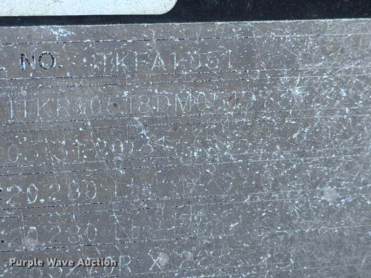 image for item ED4993 2013 Trail King TK110HDG lowboy equipment trailer