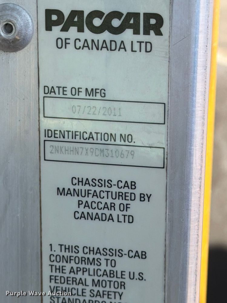 image for item ED4995 2012 Kenworth T370 utility / service truck