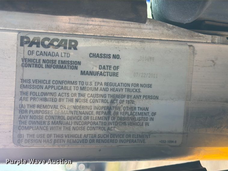 image for item ED4995 2012 Kenworth T370 utility / service truck