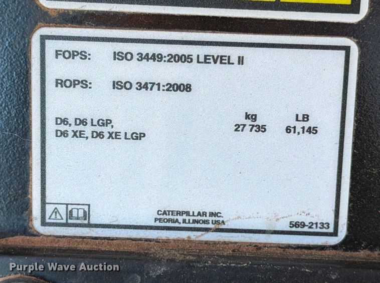 image for item ED5004 2019 Caterpillar D6 LGP dozer