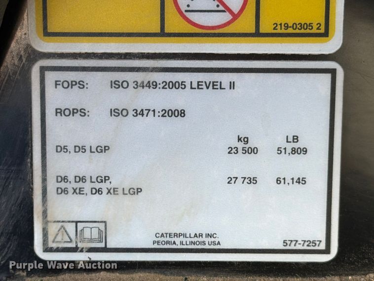 image for item ED5006 2024 Caterpillar D5 LGP dozer