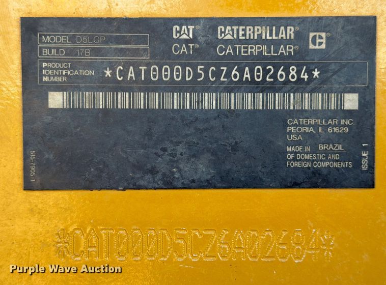 image for item ED5006 2024 Caterpillar D5 LGP dozer