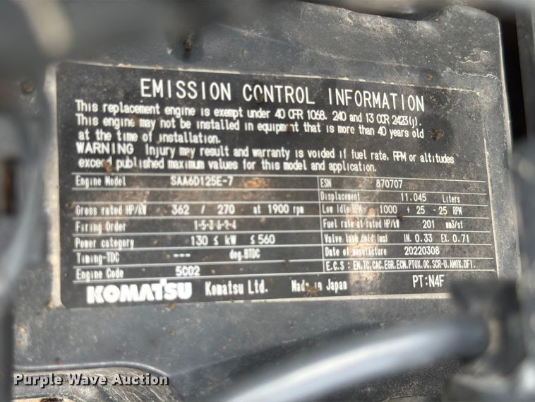 image for item ED5008 2016 Komatsu PC490LC-11 excavator