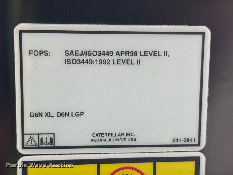 image for item ED5011 2017 Caterpillar D6N LGP dozer