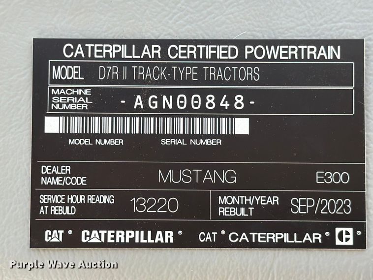 image for item ED5013 2005 Caterpillar D7R dozer