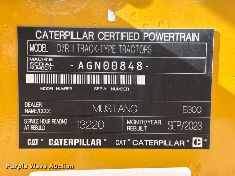 image for item ED5013 2005 Caterpillar D7R dozer