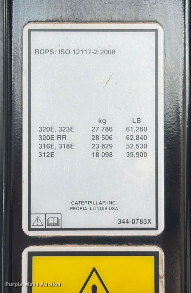 image for item ED5015 2015 Caterpillar 320E LRR excavator