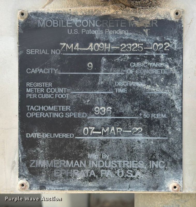 image for item ED5016 2022 International HX620 volumetric concrete mixer truck