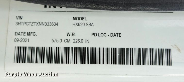 image for item ED5016 2022 International HX620 volumetric concrete mixer truck