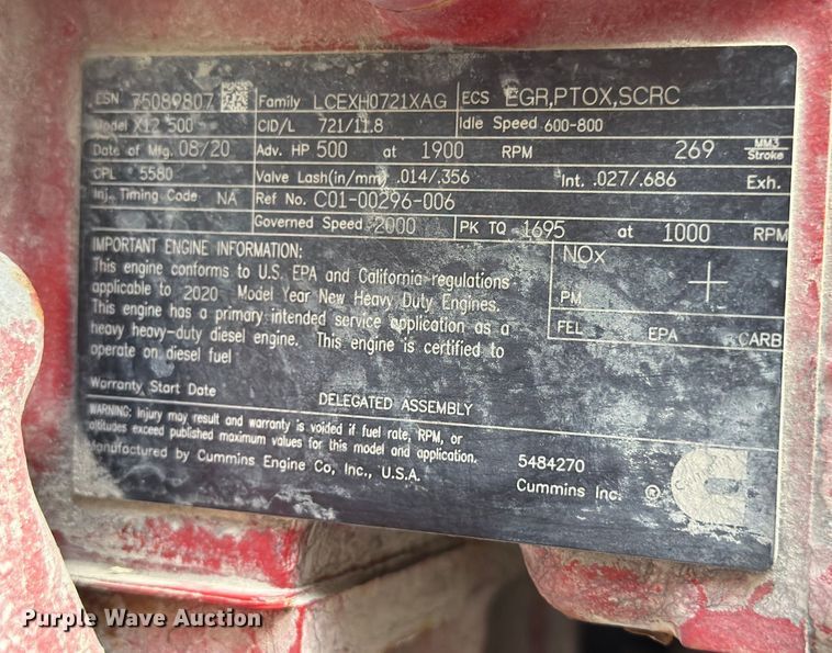 image for item ED5018 2021 Western Star 4700 volumetric concrete mixer truck