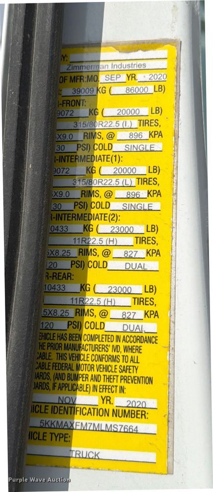 image for item ED5018 2021 Western Star 4700 volumetric concrete mixer truck