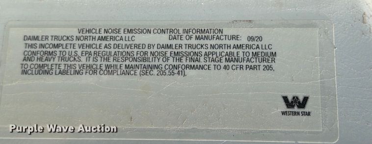 image for item ED5018 2021 Western Star 4700 volumetric concrete mixer truck