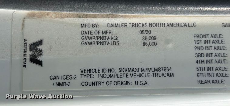 image for item ED5018 2021 Western Star 4700 volumetric concrete mixer truck