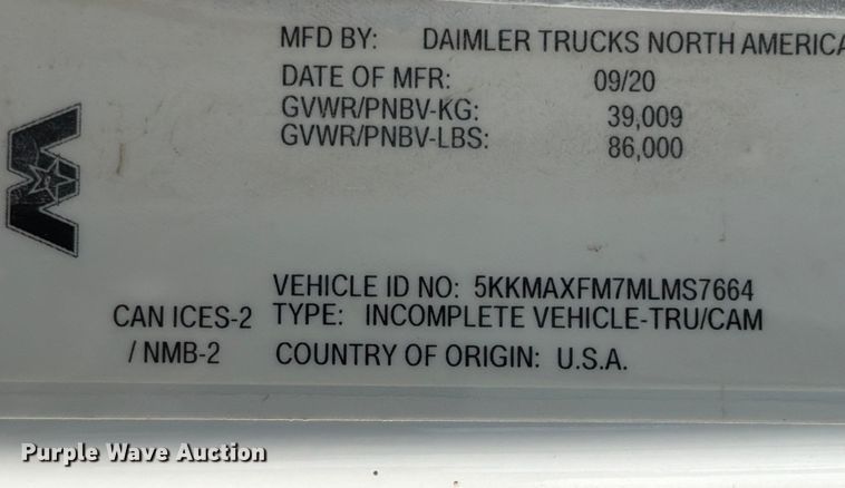 image for item ED5018 2021 Western Star 4700 volumetric concrete mixer truck