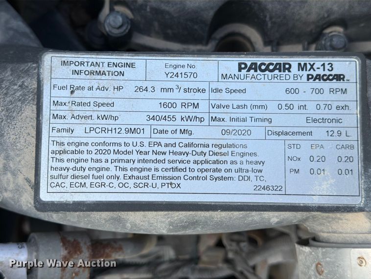 image for item ED5020 2021 Peterbilt 567 volumetric concrete mixer truck