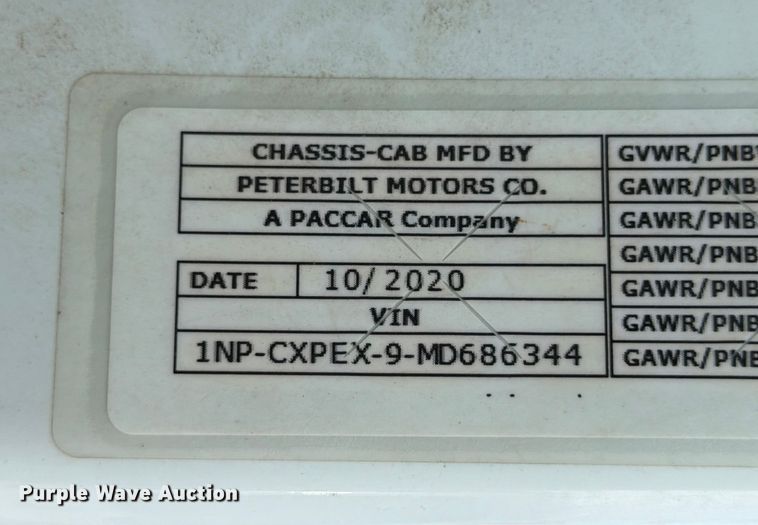 image for item ED5020 2021 Peterbilt 567 volumetric concrete mixer truck