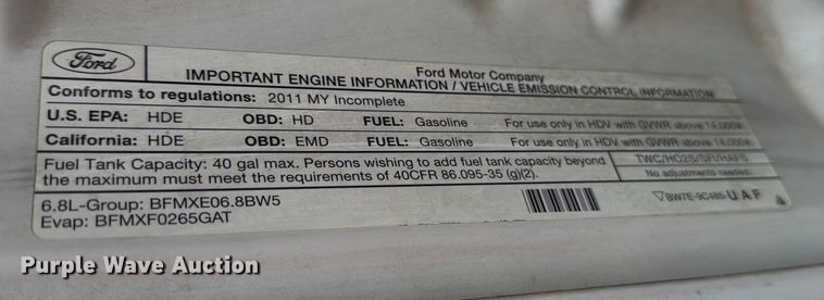 image for item ED5032 2011 Ford F450 Super Duty bucket truck