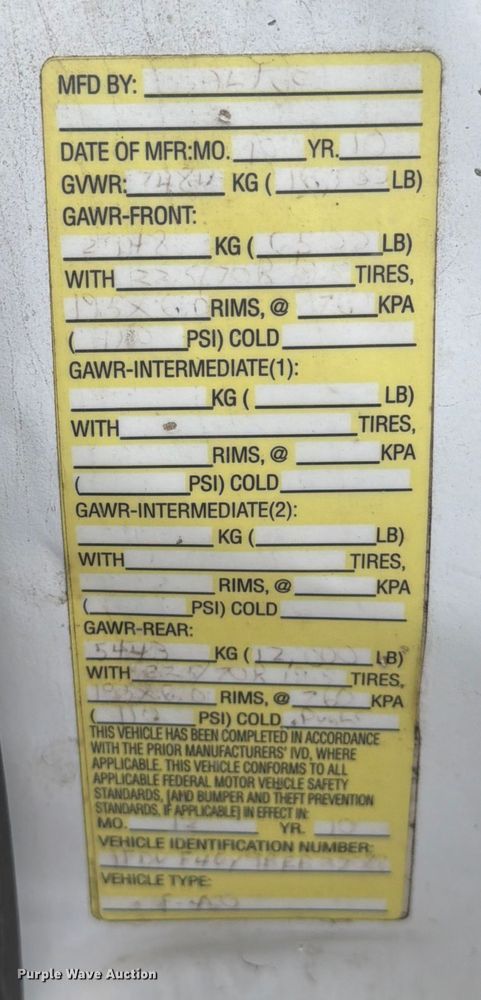 image for item ED5032 2011 Ford F450 Super Duty bucket truck