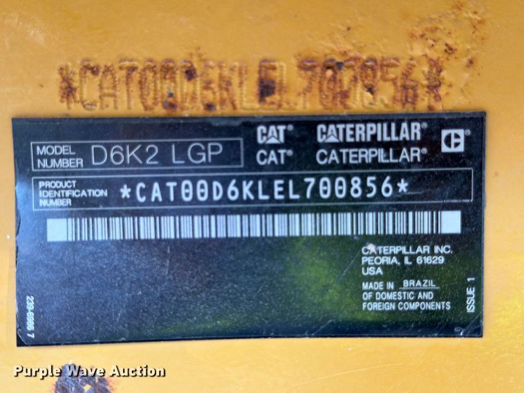 image for item ED5046 2019 Caterpillar D6K2 LGP dozer