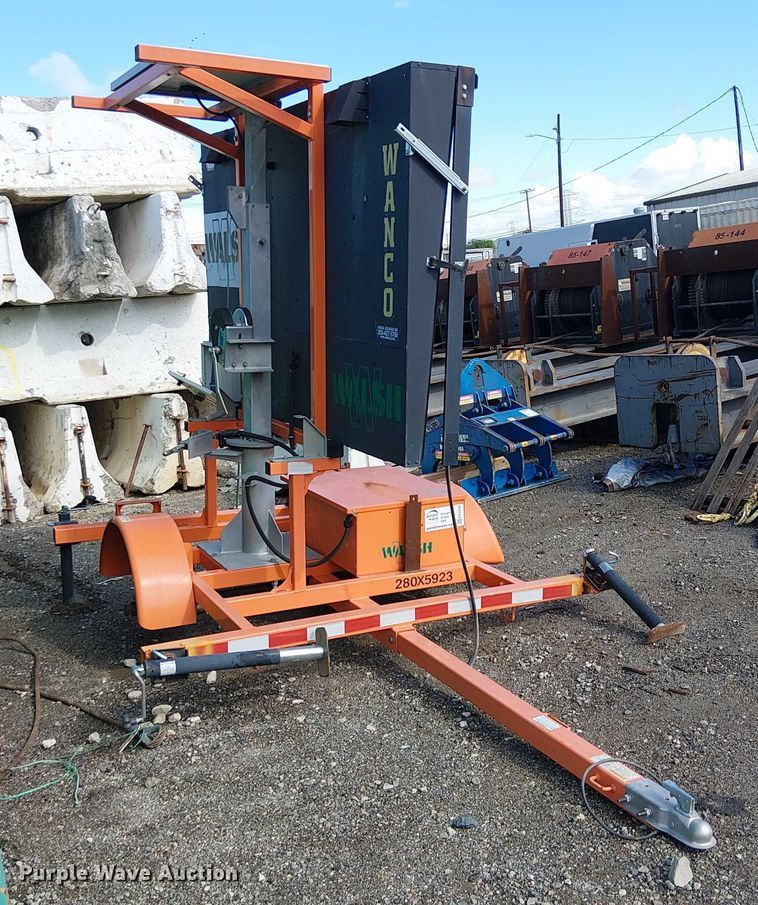 image for item EE4948 2019 Wanco WVT3 message board trailer