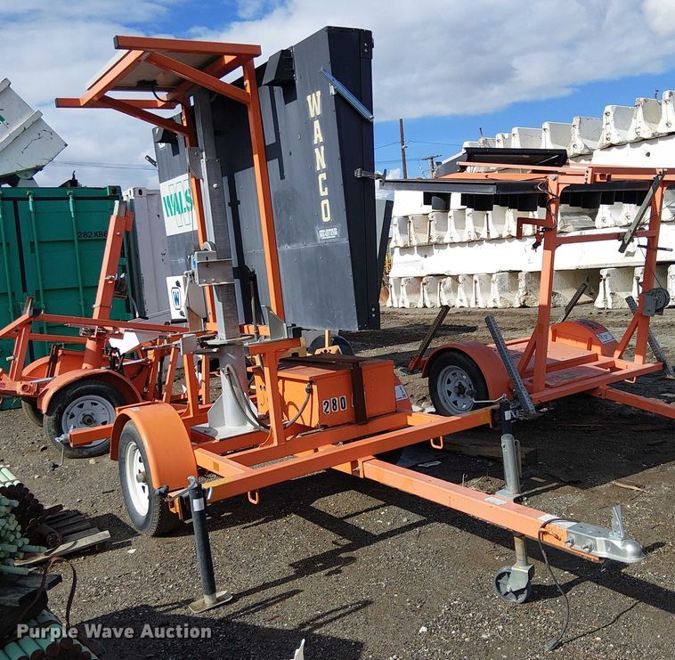 image for item EE4954 2019 Wanco WVT3 message board trailer