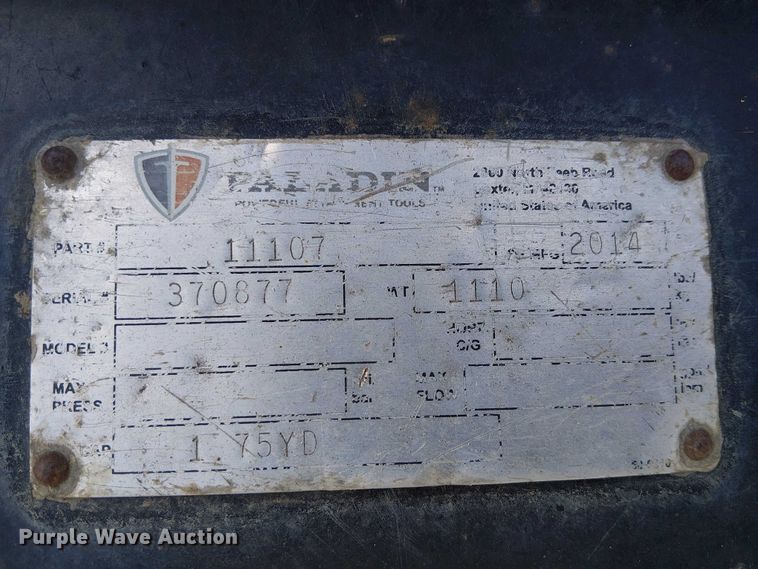 image for item EE4973 2014 Paladin 95