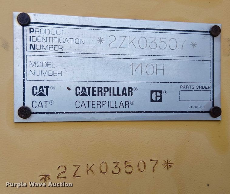 image for item EE4990 1998 Caterpillar 140H motor grader