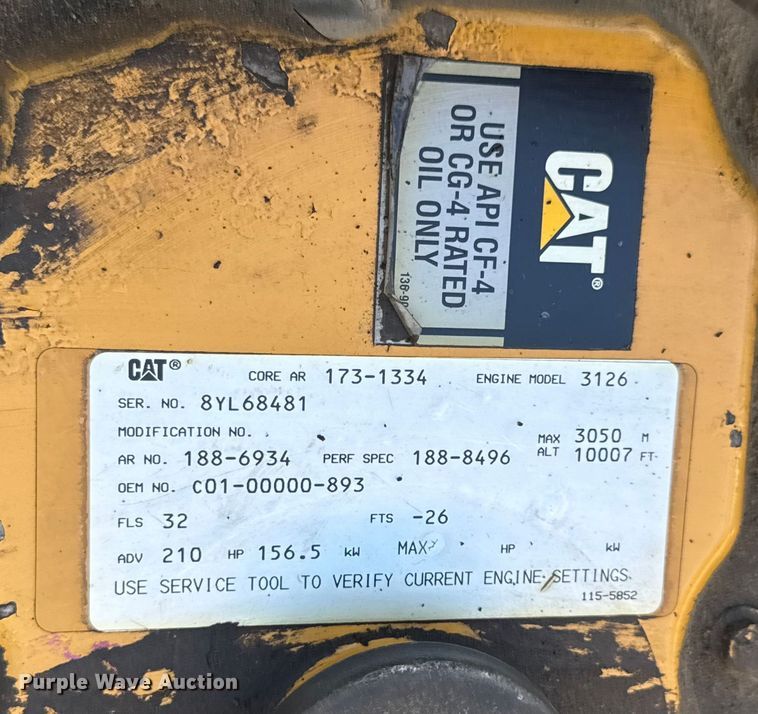 image for item EF2289 2001 Sterling Acterra M7500 flatbed truck