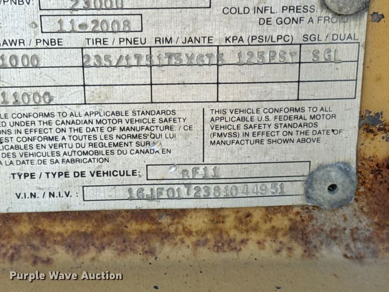 image for item EF2290 2008 Belshe BF11 equipment trailer