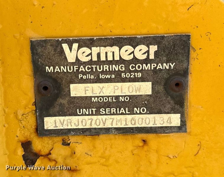 image for item EF2292 1991 Vermeer FLX75 cable plow