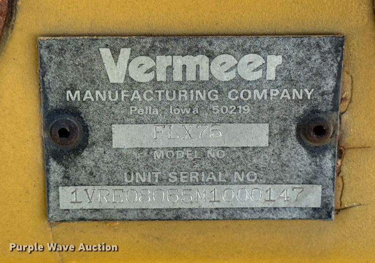 image for item EF2292 1991 Vermeer FLX75 cable plow