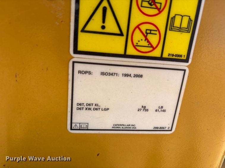 image for item EF6136 2019 Caterpillar D6T XL dozer