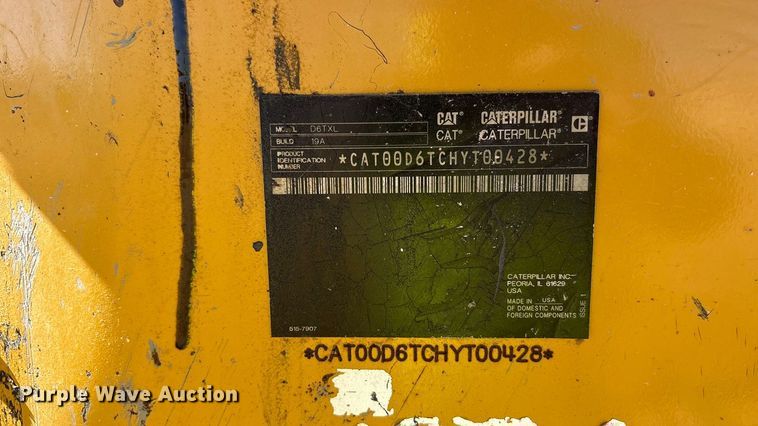 image for item EF6136 2019 Caterpillar D6T XL dozer