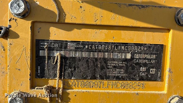 image for item EF6137 2017 Caterpillar D8T dozer