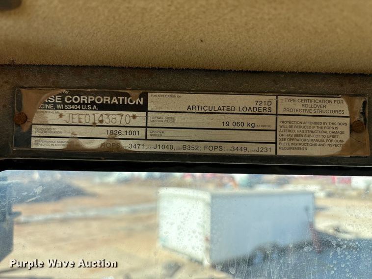 image for item EF6193 2003 Case 721D wheel loader