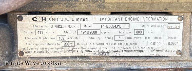 image for item EF6193 2003 Case 721D wheel loader