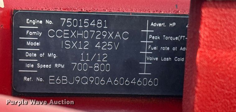 image for item EG1736 2013 Peterbilt 367 vacuum truck