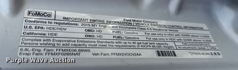 image for item EG1738 2015 Ford F450 Super Duty bucket truck