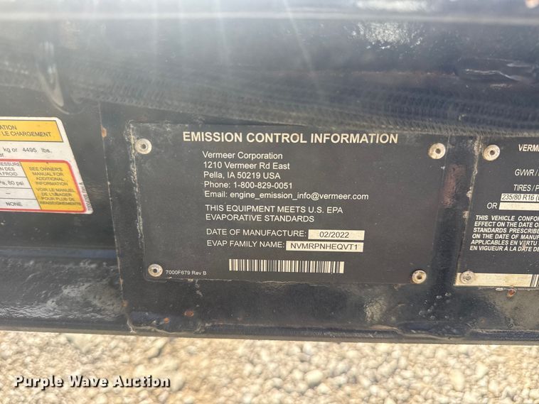 image for item EG1744 2022 Vermeer CV573SGT vacuum excavator