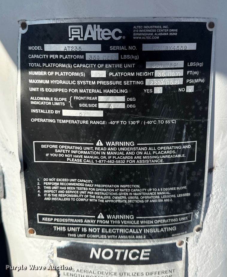 image for item EG1754 2011 Ford F450 Super Duty bucket truck