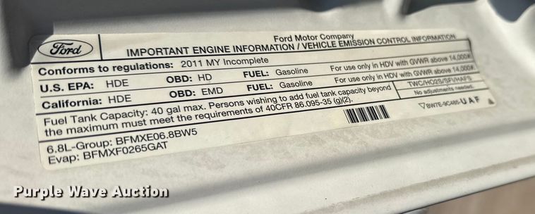 image for item EG1763 2011 Ford F450 Super Duty bucket truck