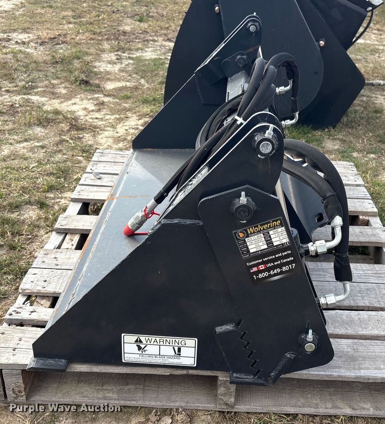 image for item EG8287 2028 Wolverine MCB-11-48W skid steer bucket