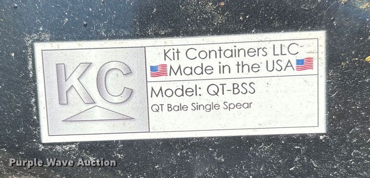 image for item EJ7735 Kit Containers QT-BSS skid steer bale spear