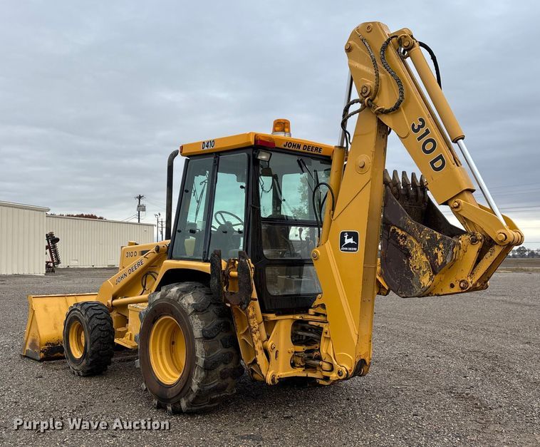image for item EJ7761 1991 John Deere 310D Turbo  backhoe