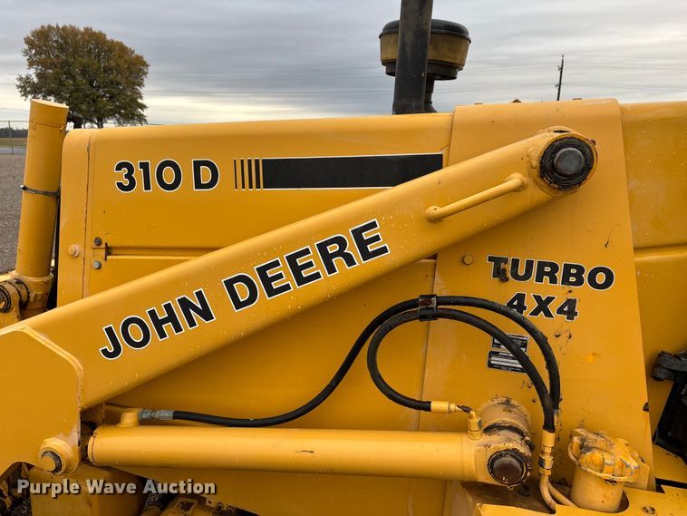 image for item EJ7761 1991 John Deere 310D Turbo  backhoe